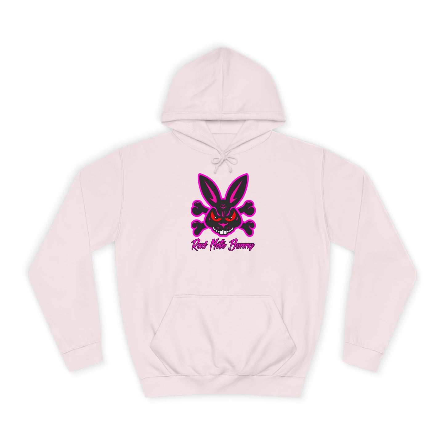 Zombie Bunny, Rad Moto Bunny, Unisex Hoodie - Biker Style Sweatshirt for Motorcycle Enthusiasts