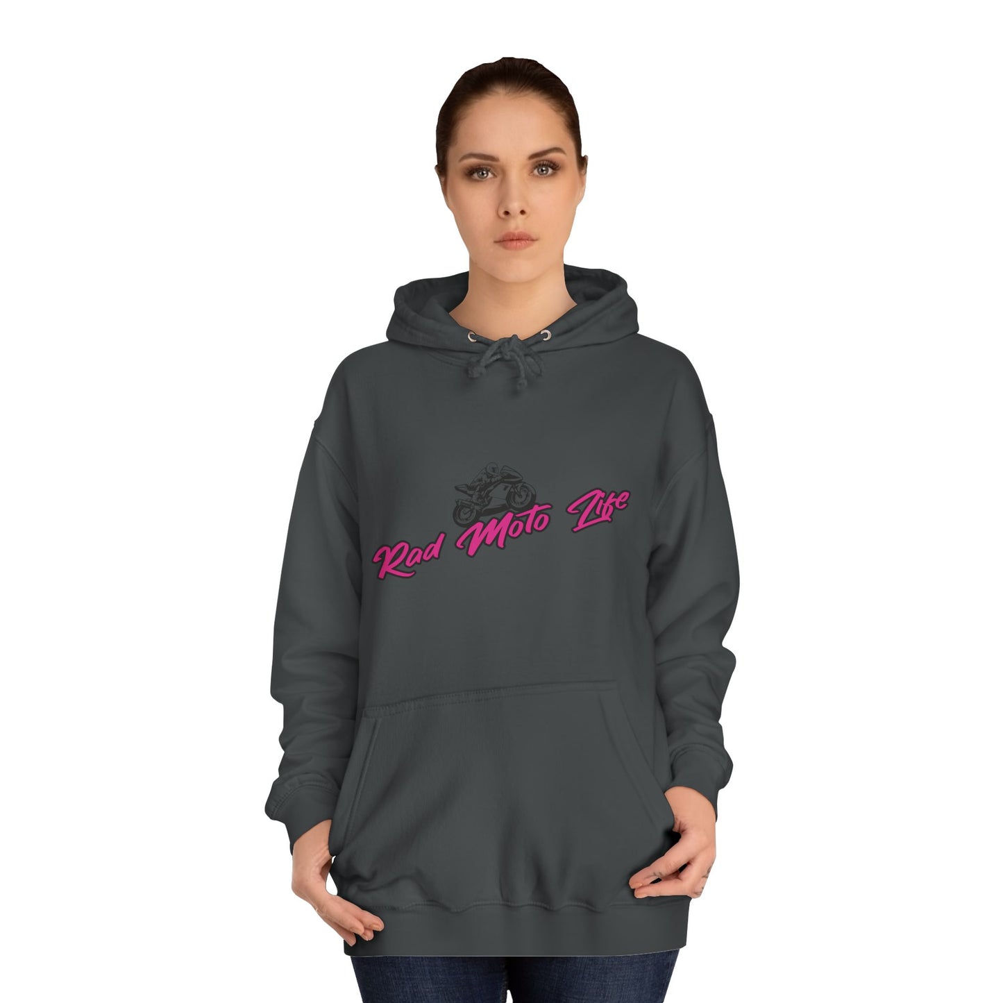 Life Behind Bars, Rad Moto Life Unisex Hoodie - Biker Style Sweatshirt for Motorcycle Enthusiasts