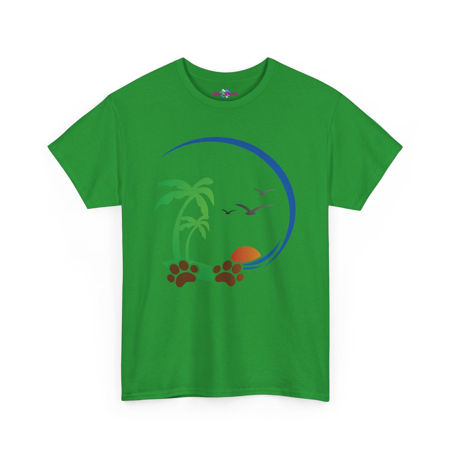 Tropical Paws. Heavy Cotton T-Shirt