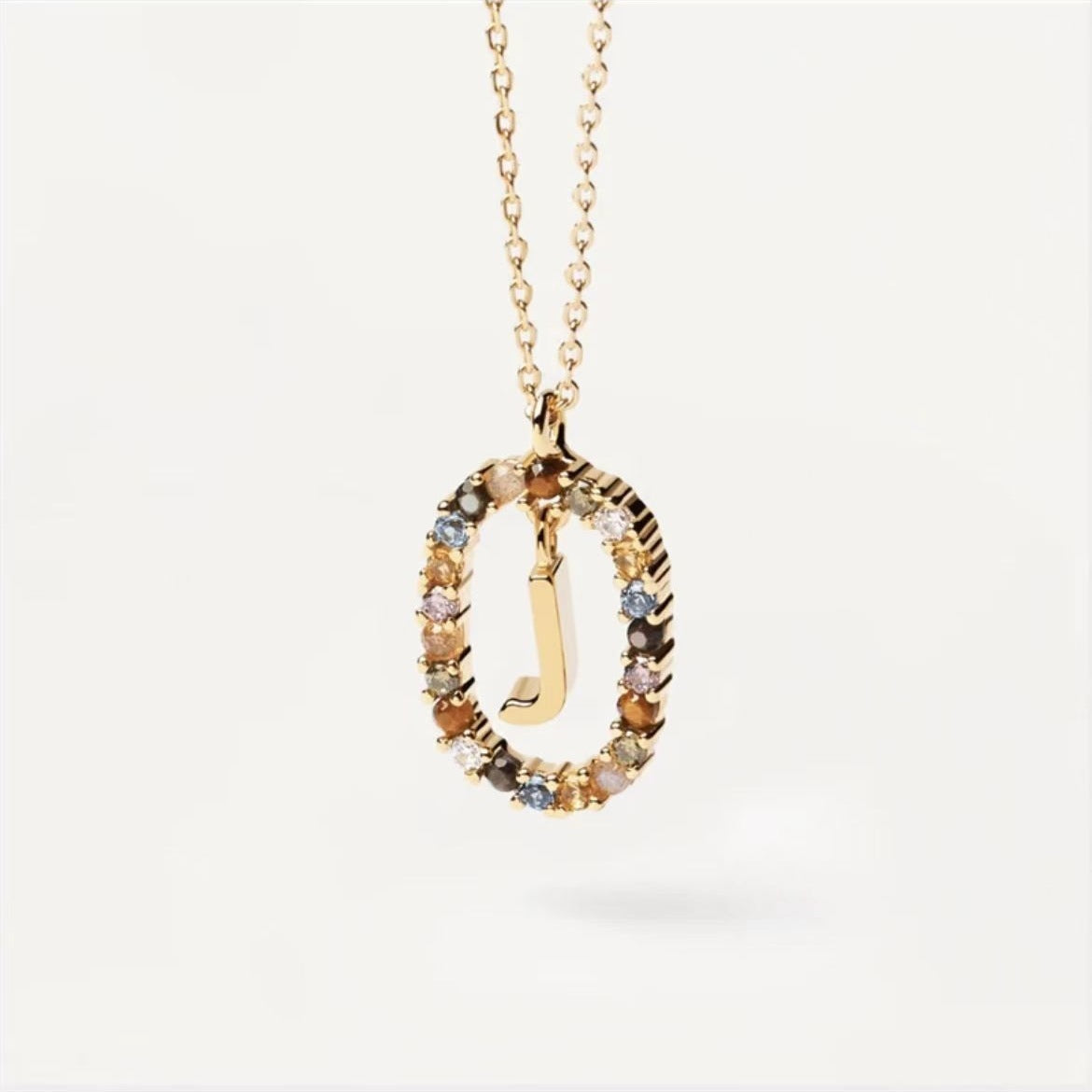 Stylish Zircon Alphabet Clavicle Chain