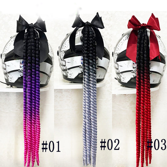 Dirty Braid Motorcycle Helmet Decoration