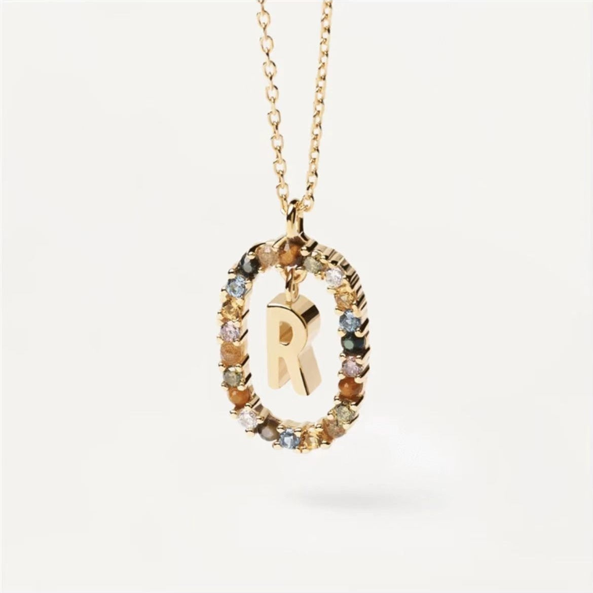Stylish Zircon Alphabet Clavicle Chain