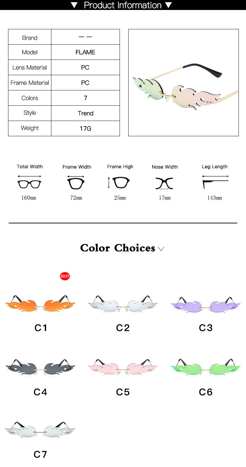 Flame Shaped Sunglasses