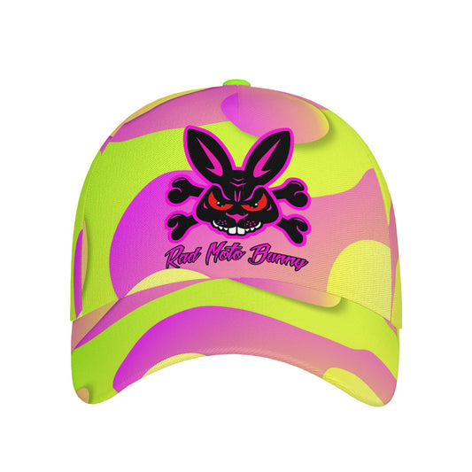 Rad Moto Bunny, Coulorful, Baseball Cap