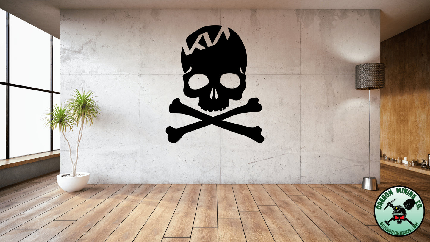 Kia Skull & Bones, Auto Vinyl Decal