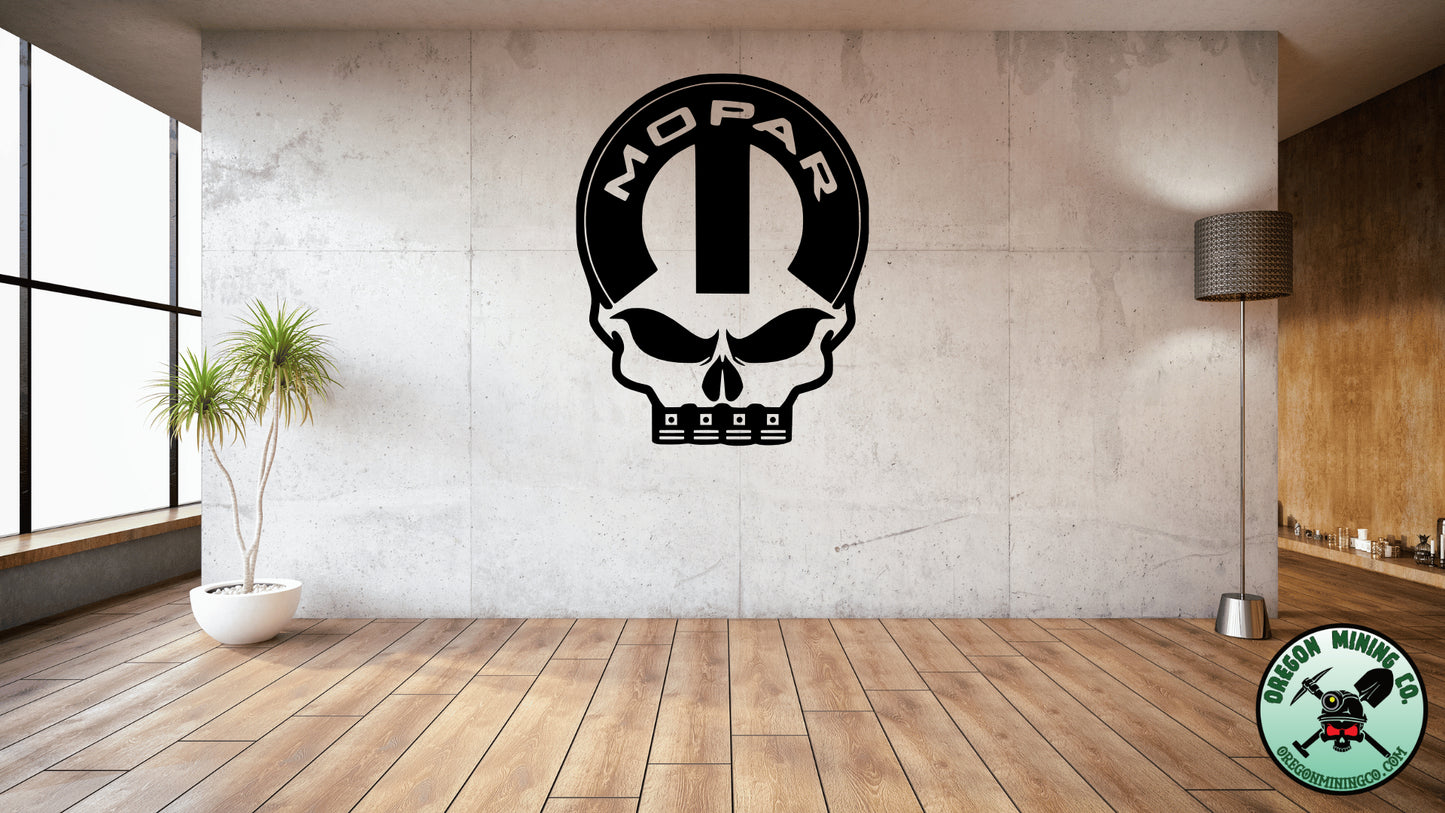 Mopar Skull, Auto Vinyl Decal