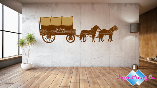 Covered Wagon. SVG Digital Cut or Print files.
