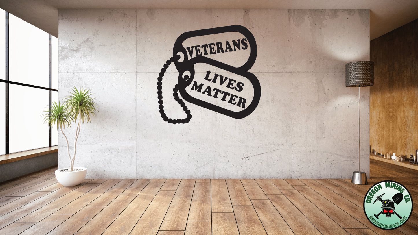 Veterans Lives Matter Vinyl Decal