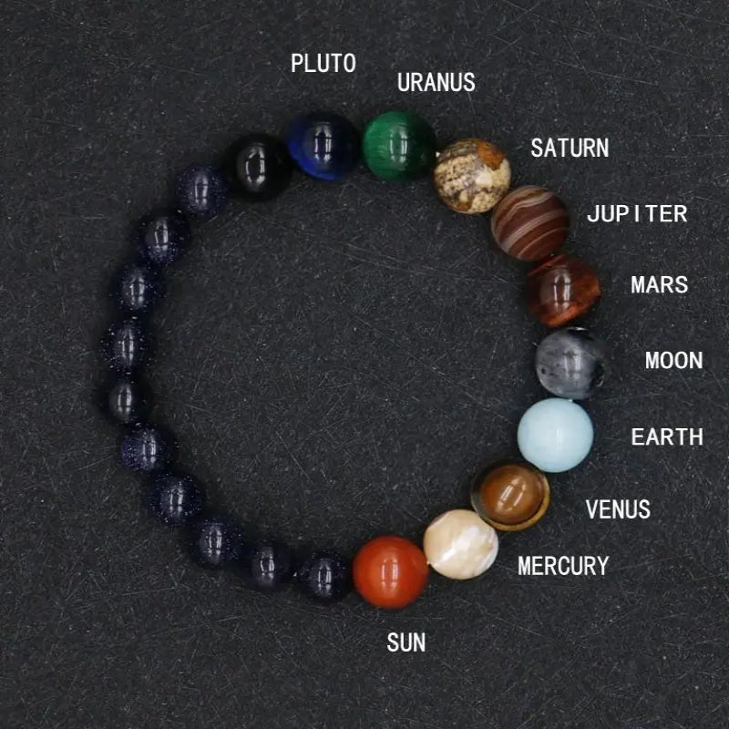 Eight Planets Beaded Bracelet II