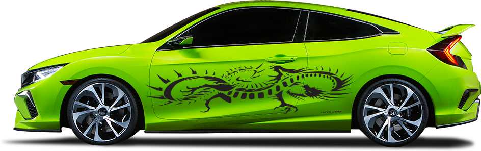 Crazy 8 Dragon, Vehicle Graphics SVG files.