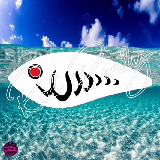 Fish Lure Pattern Vinyl Decal  Lure -# 61