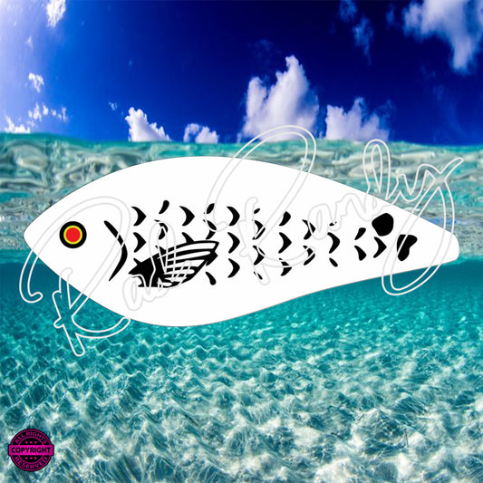 Fish Lure Pattern Vinyl Decal  Lure -# 91