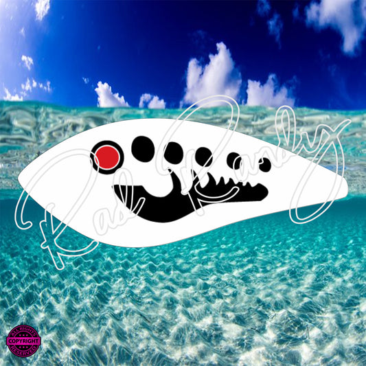 Fish Lure Pattern Vinyl Decal  Lure -# 87