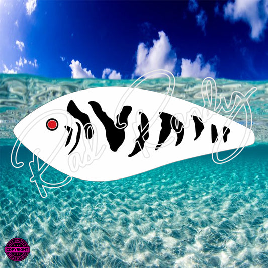 Fish Lure Pattern Vinyl Decal  Lure -# 79
