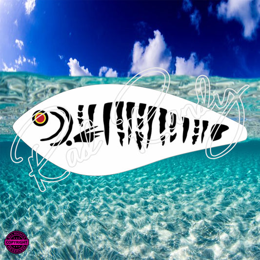 Fish Lure Pattern Vinyl Decal Lure -# 316