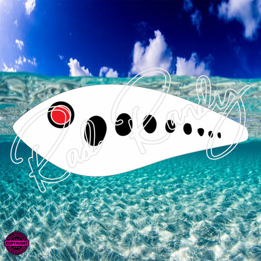 Fish Lure Pattern Vinyl Decal  Lure -# 63