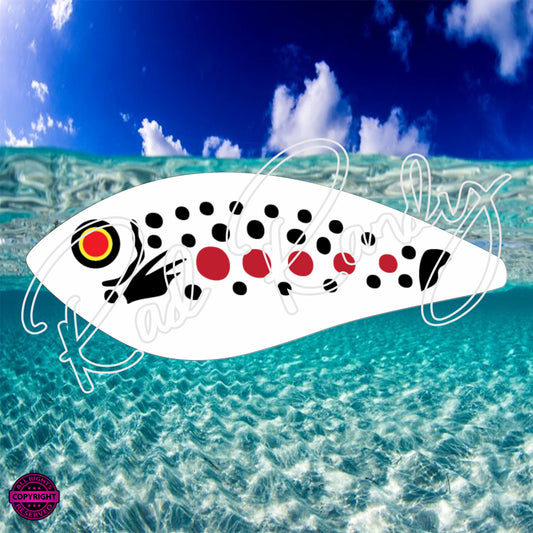 Fish Lure Pattern Vinyl Decal  Lure -# 49