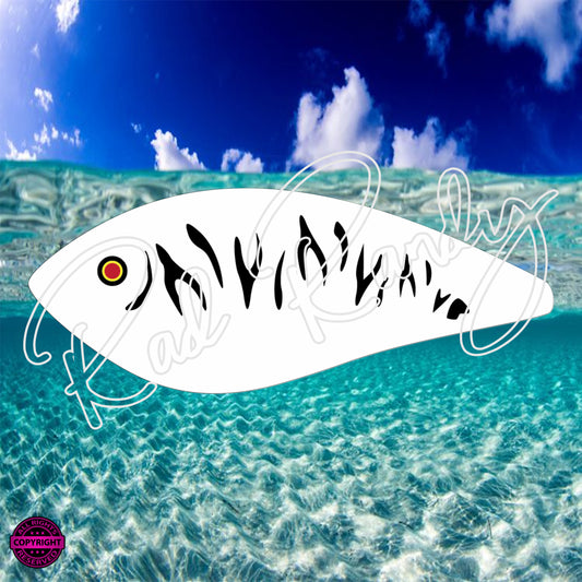 Fish Lure Pattern Vinyl Decal Lure -# 244