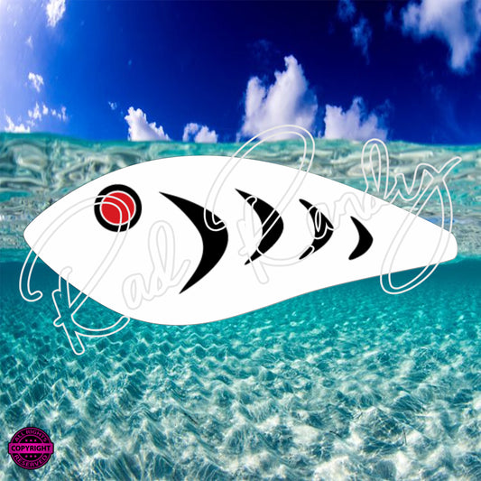 Fish Lure Pattern Vinyl Decal  Lure -# 62
