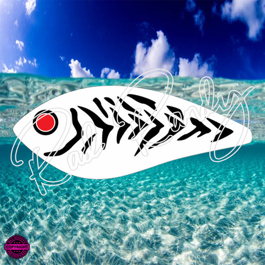 Fish Lure Pattern Vinyl Decal  Lure -# 488