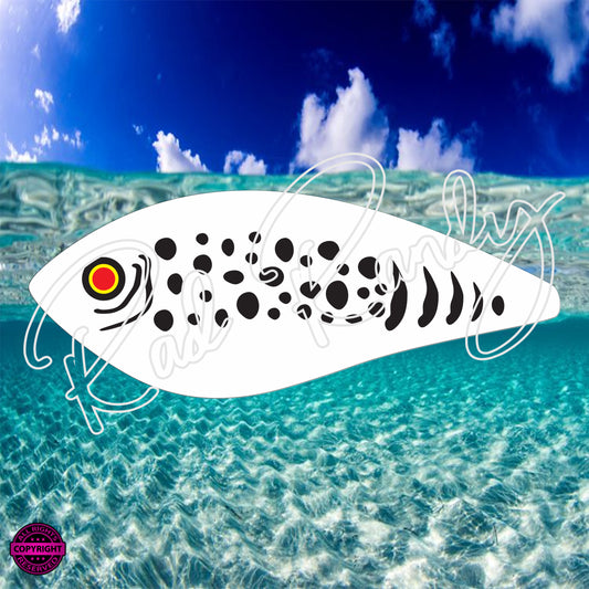 Fish Lure Pattern Vinyl Decal  Lure -# 46