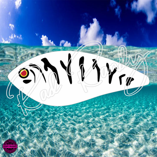 Fish Lure Pattern Vinyl Decal  Lure -# 98