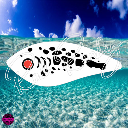 Fish Lure Pattern Vinyl Decal  Lure -# 14