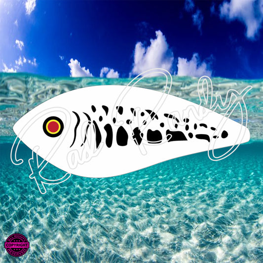 Fish Lure Pattern Vinyl Decal  Lure -# 68
