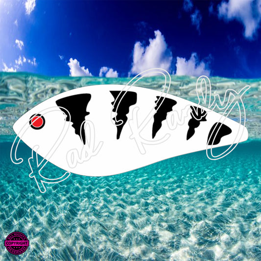 Fish Lure Pattern Vinyl Decal  Lure -# 26