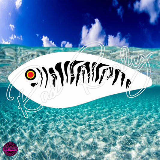 Fish Lure Pattern Vinyl Decal  Lure -# 74