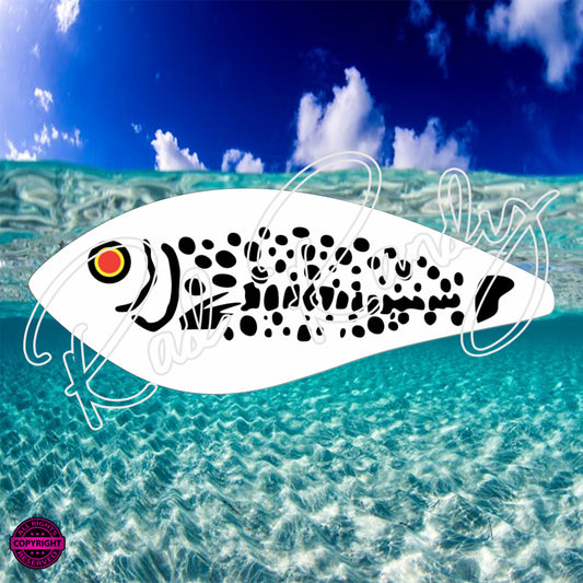 Fish Lure Pattern Vinyl Decal  Lure -# 52