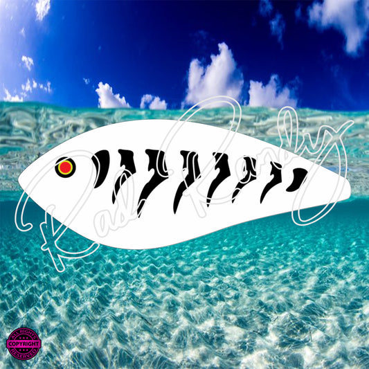 Fish Lure Pattern Vinyl Decal  Lure -# 73