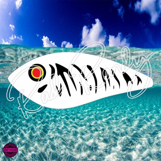 Fish Lure Pattern Vinyl Decal  Lure -# 54
