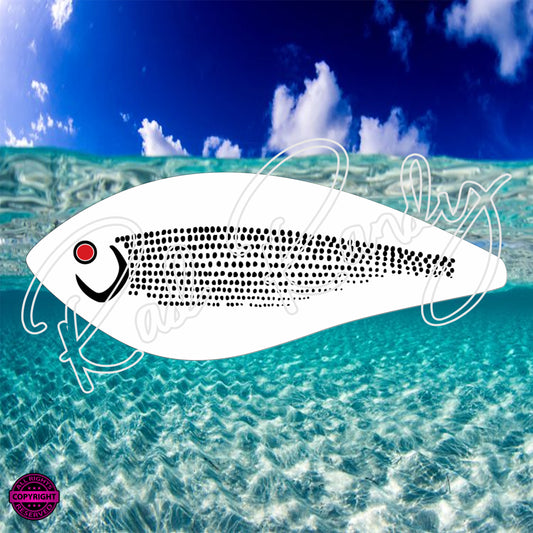 Fish Lure Pattern Vinyl Decal  Lure -# 44