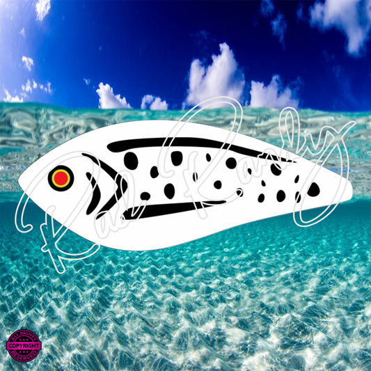 Fish Lure Pattern Vinyl Decal  Lure -# 67