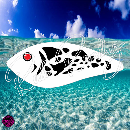 Fish Lure Pattern Vinyl Decal  Lure -# 13