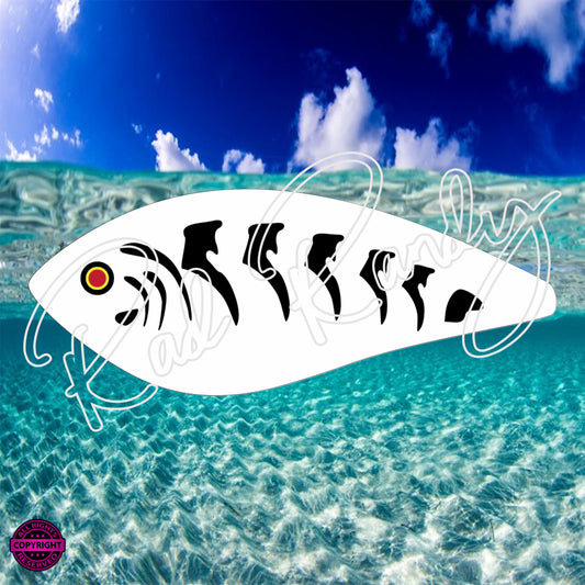 Fish Lure Pattern Vinyl Decal  Lure -# 39