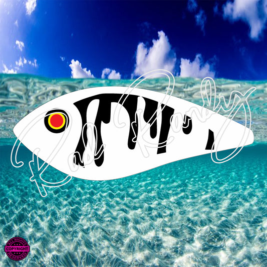Fish Lure Pattern Vinyl Decal Lure -# 363