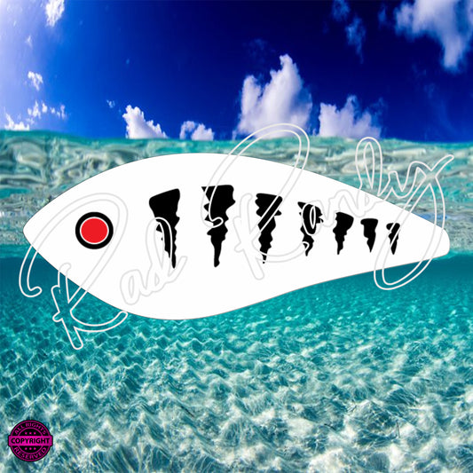 Fish Lure Pattern Vinyl Decal  Lure -# 35