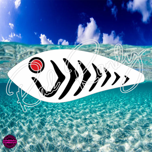 Fish Lure Pattern Vinyl Decal  Lure -# 55