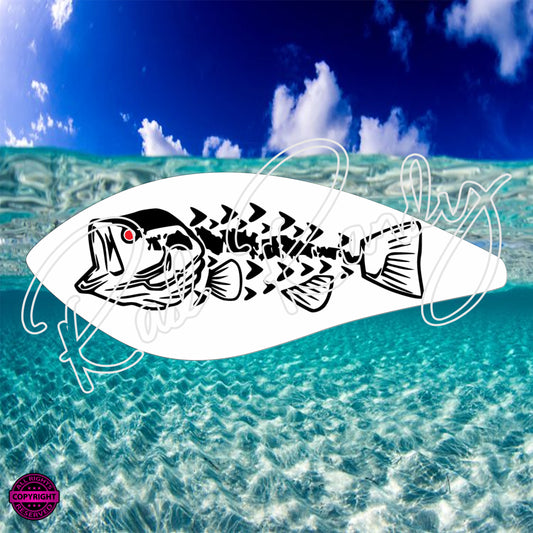 Fish Lure Pattern Vinyl Decal  Lure -# 40