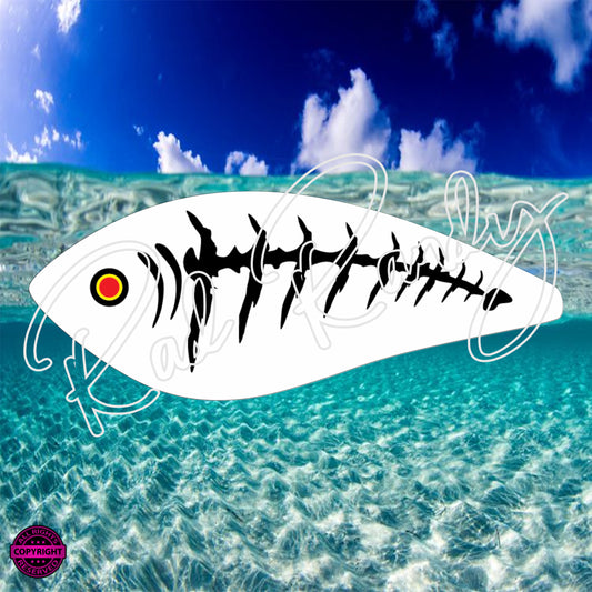 Fish Lure Pattern Vinyl Decal  Lure -# 76