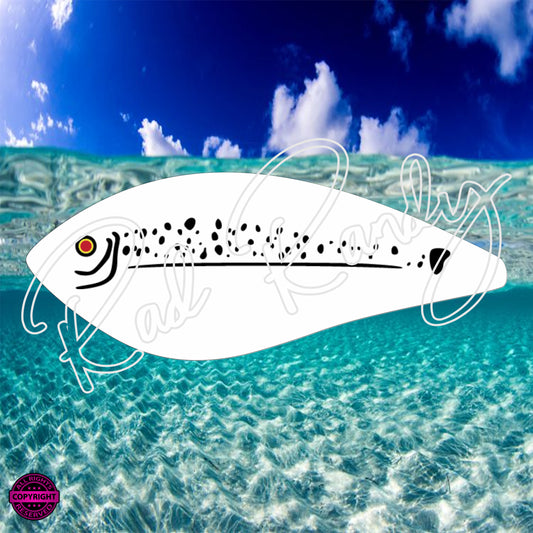 Fish Lure Pattern Vinyl Decal  Lure -# 90