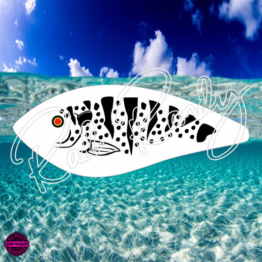 Fish Lure Pattern Vinyl Decal  Lure -# 93