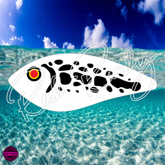 Fish Lure Pattern Vinyl Decal  Lure -# 734