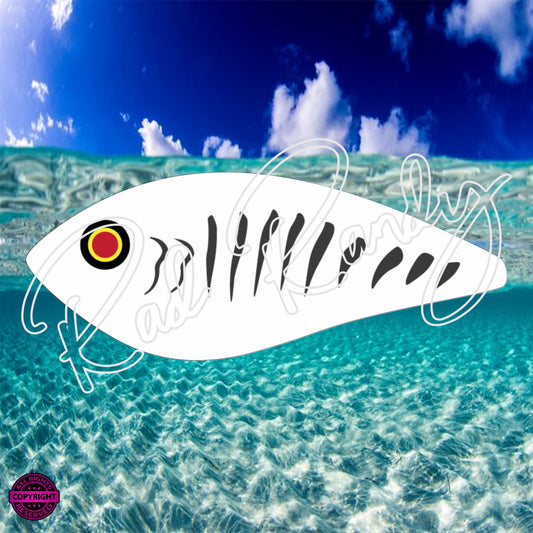 Fish Lure Pattern Vinyl Decal  Lure -# 69