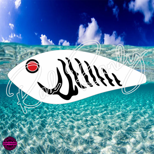Fish Lure Pattern Vinyl Decal  Lure -# 59