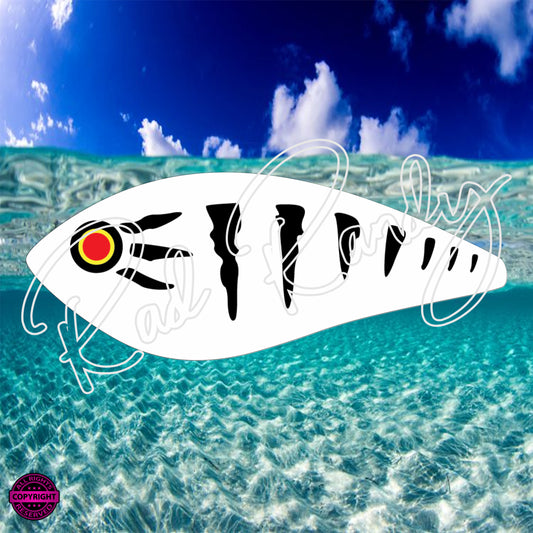 Fish Lure Pattern Vinyl Decal  Lure -# 21