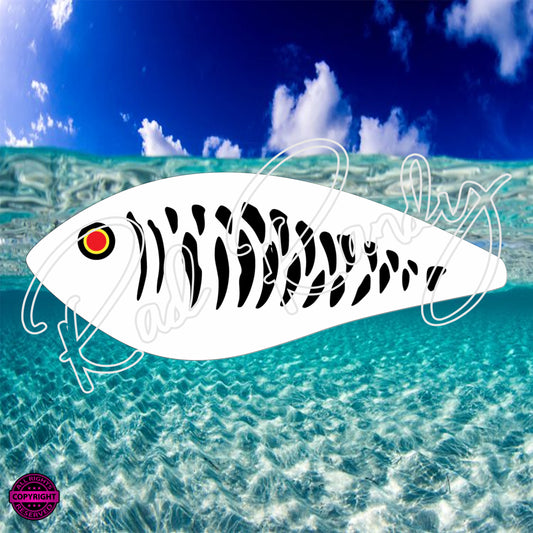 Fish Lure Pattern Vinyl Decal Lure -# 204