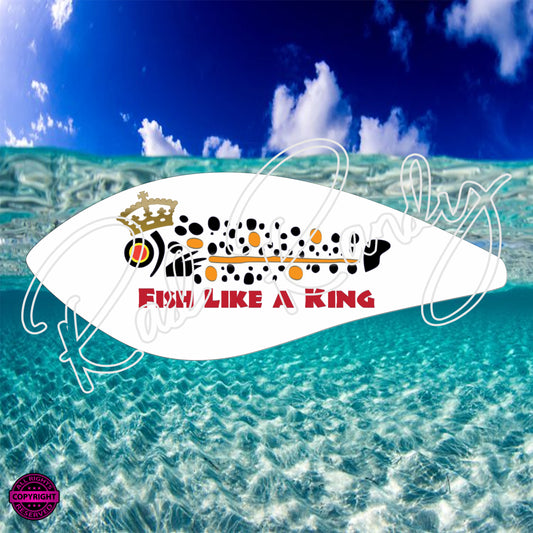 Fish Lure Pattern Vinyl Decal Lure -# 252